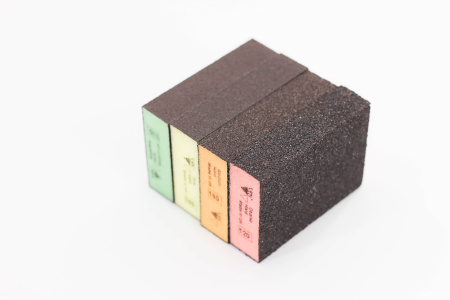 губка абразивная 4-х сторонняя sia 7990 siasponge block жесткая 98 х 69 х 26 мм р60